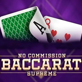 Baccarat Supreme slot logo by OneTouch Games at Dragonia Casino
