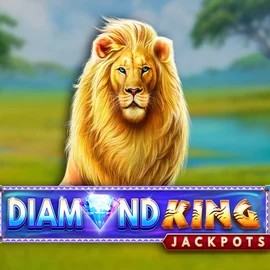 Diamond King Jackpots casino game by SpinPlay Games – featured logo at Dragonia Casino
