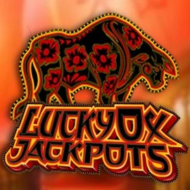Lucky Ox Jackpots slot logo by Rival at Dragonia Casino