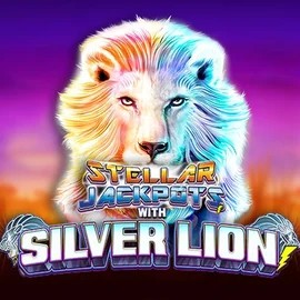 Stellar Jackpots with Silver Lion slot visual from Lightning Box Game available on dragoniacasinos-es.com